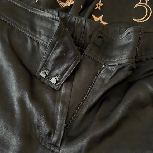 Johnny Was celestial Estrella wide leg satin cargo pants silk blend S small - Picture 8 of 16